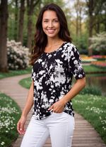 Shirt met bloemmotief 